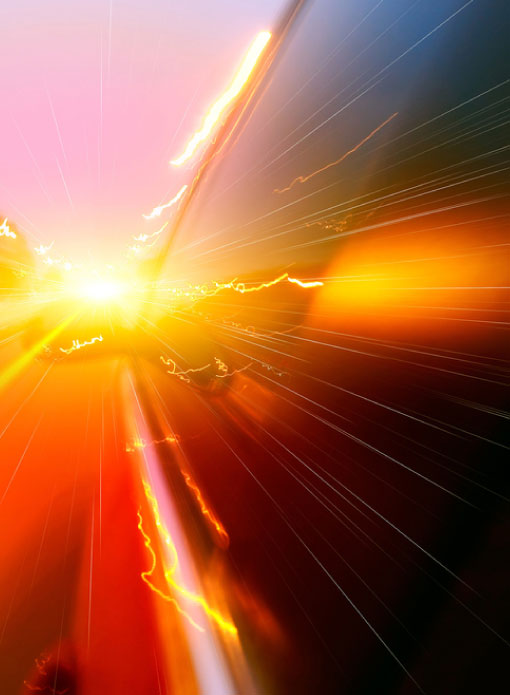 Abstract photo of high-speed