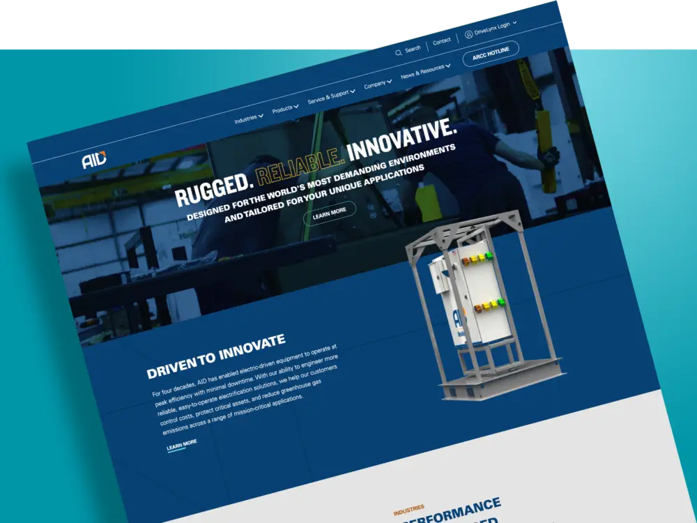 AID USA website design