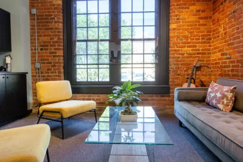 Secondary conference room at the Beck Digital Greenville office