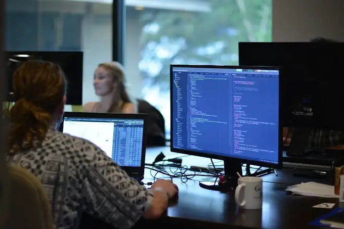 Web designers working