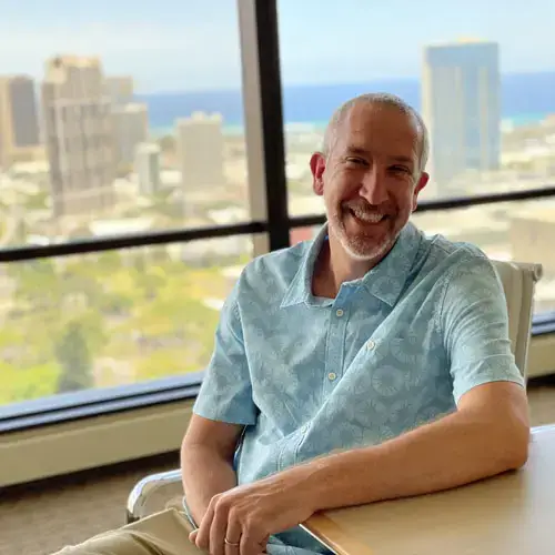 Tim Mesaric at the Beck Hawaii Office in Honolulu