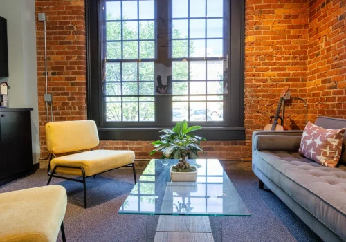 Secondary conference room at the Beck Digital Greenville office