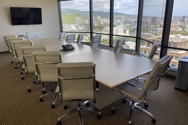 BECK Digital's conference room in downtown Honolulu