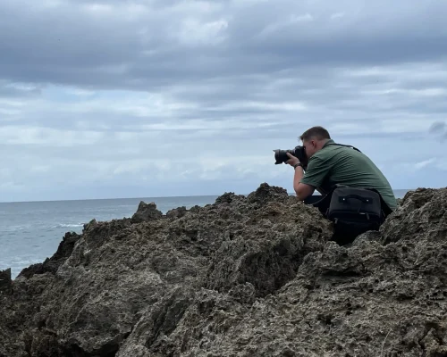 Shawn Stom taking photos for BECK Digital Hawaii