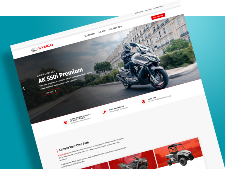 Kymco cycles custom website