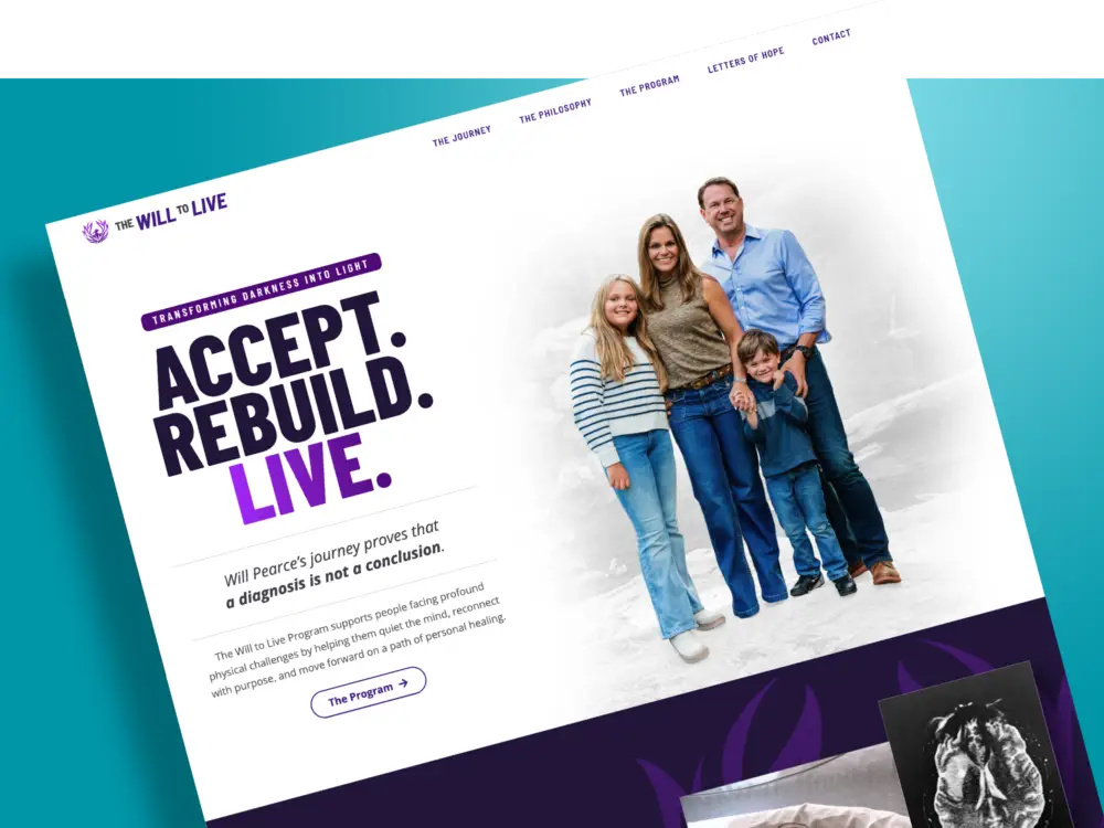 The Will to Live custom Website